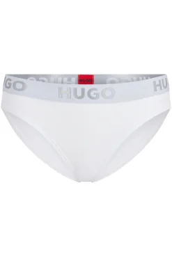 SLIP AUS STRETCH-BAUMWOLLE MIT LOGO AM BUND BRIEF SPORTY