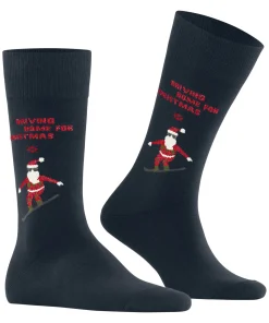 Snowboarding Santa Herren Socken