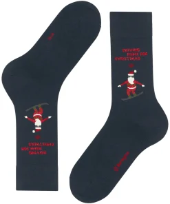 Snowboarding Santa Herren Socken