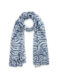 Softer Schal aus feinem Bambus mit Leoparden-Muster