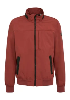 Sportive Softshelljacke mit Logo-Tape