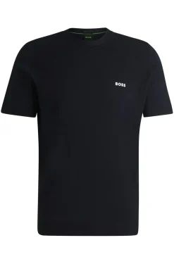 Sportives Strick-T-Shirt aus Baumwoll-Mix mit verschiedenen Strukturen