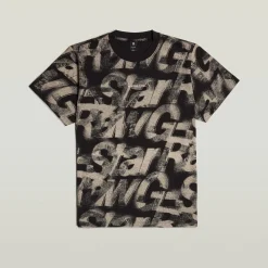 Sprayed Letters Loose T-Shirt