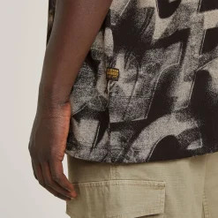 Sprayed Letters Loose T-Shirt