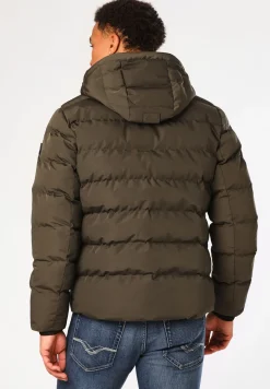 Steppjacke mit Kapuze
