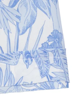 Stilvolle 3/4-Arm-Viskosebluse mit Tropenmotiven