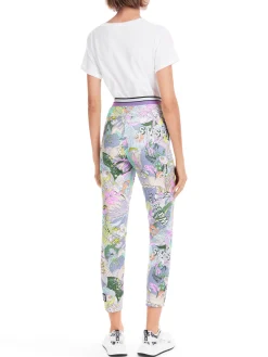 Stoffhose mit Allover-Muster