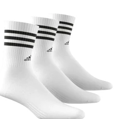 3-Streifen Cushioned Crew Socken, 3 Paar