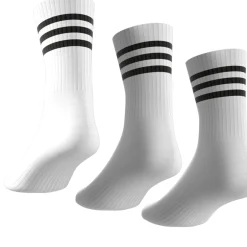 3-Streifen Cushioned Crew Socken, 3 Paar