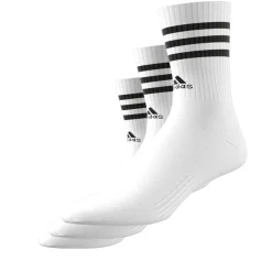 3-Streifen Cushioned Crew Socken, 3 Paar