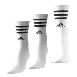 3-Streifen Cushioned Crew Socken, 3 Paar