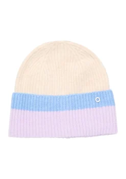 Strickbeanie mit Streifen