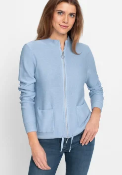 Strickjacke mit aufgesetzten Taschen