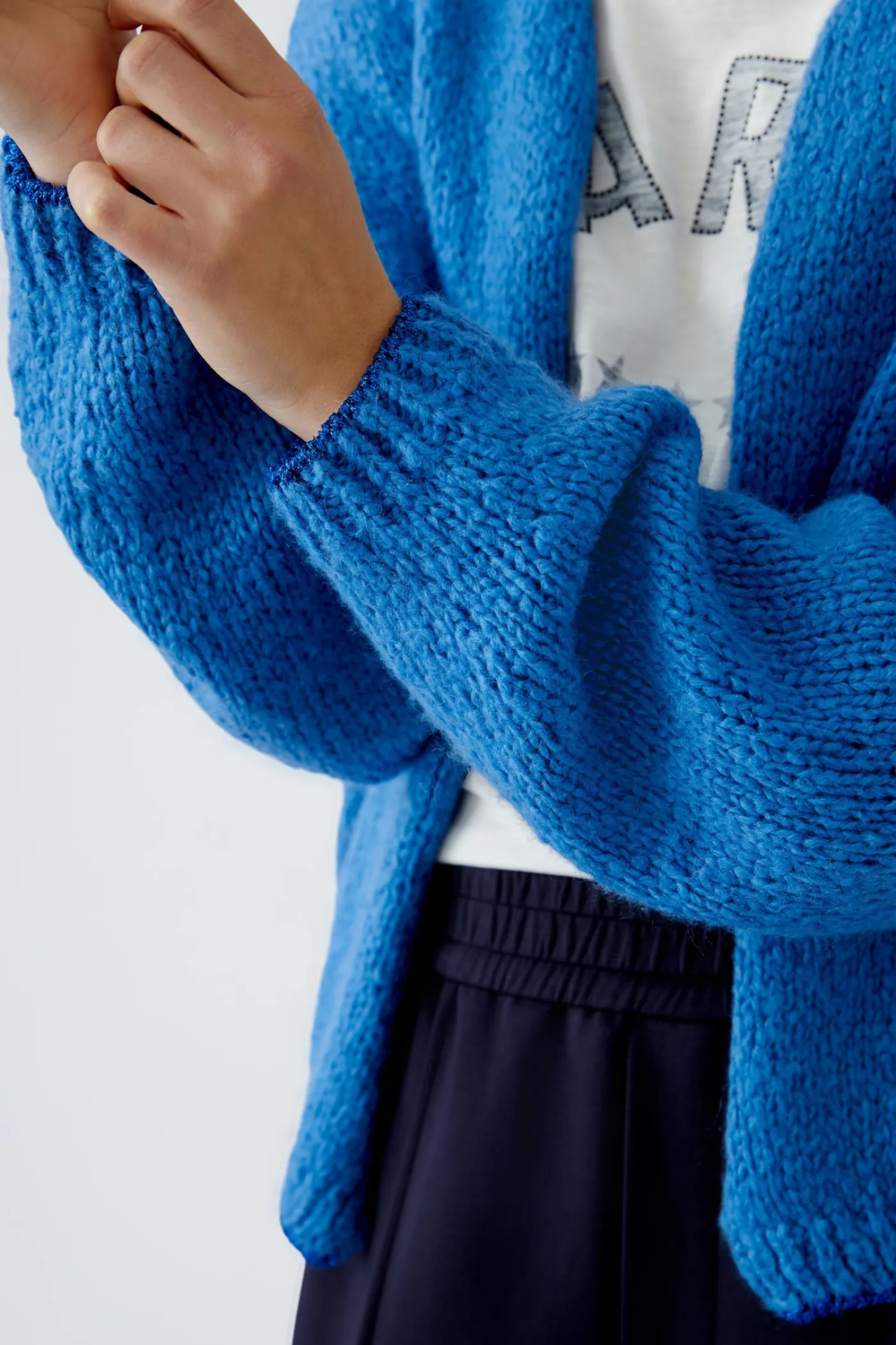 Strickjacke mit Wolle und Mohair