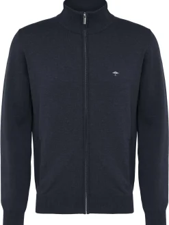 Strickjacke Stehkragen