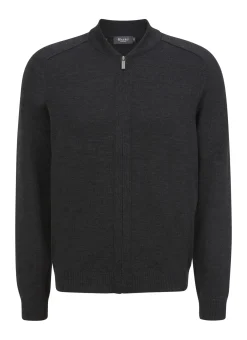 Strickjacke Zip 1/1 Arm Collegekragen
