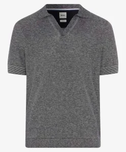 Strickpoloshirt