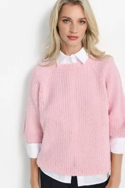 Strickpullover mit überschnittenen Schultern