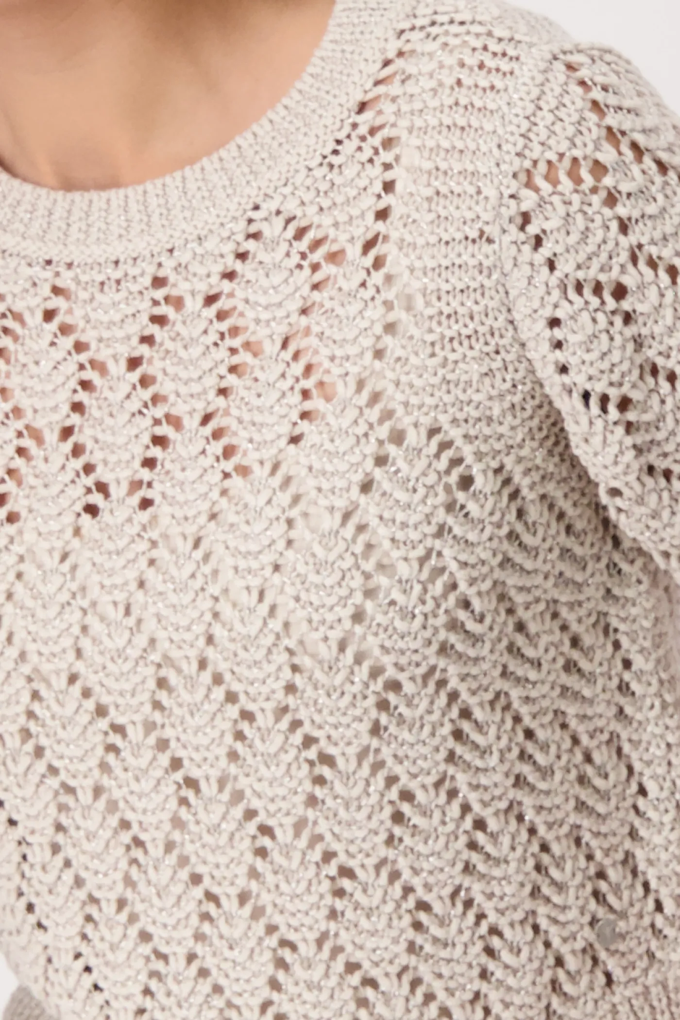 Strickpullover mit Lurex