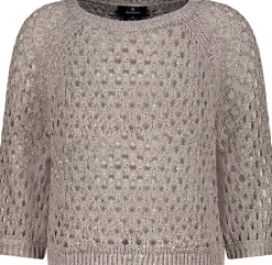Strickpullover mit Pailletten