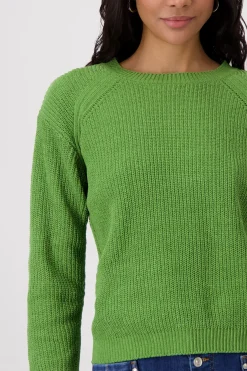 Strickpullover mit Perlfangmuster