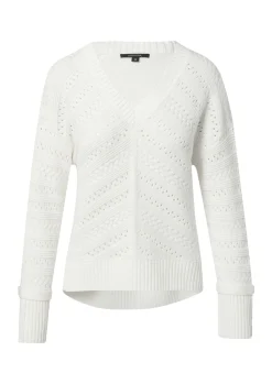 Strickpullover mit Riegel-Detail an den Manschetten