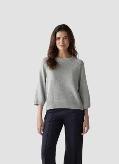 Strickpullover mit 3/4-Ärmeln