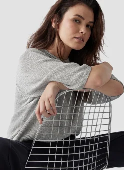 Strickpullover mit 3/4-Ärmeln
