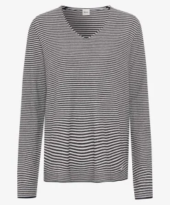 Strickpullover mit V-Ausschnitt