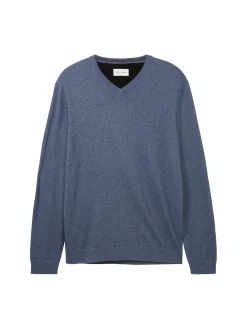 Strickpullover mit V-Ausschnitt