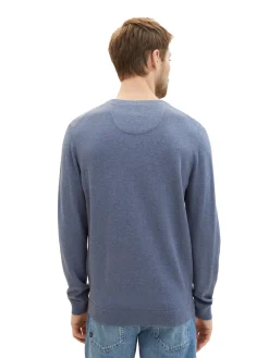 Strickpullover mit V-Ausschnitt