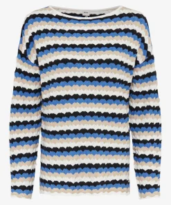 Strickpullover mit Zopfmuster