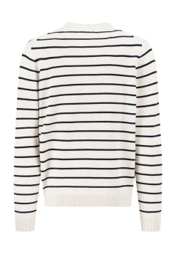 Strickpullover R-Neck Supersoft Striped