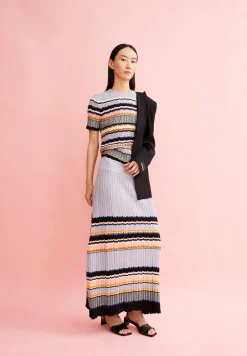 Strickrock aus Bio-Baumwolle MINNAA STRIPES