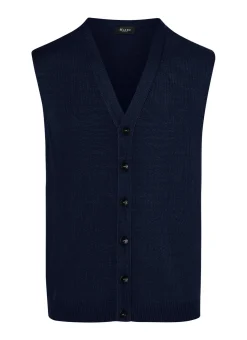 Strickweste geknöpft