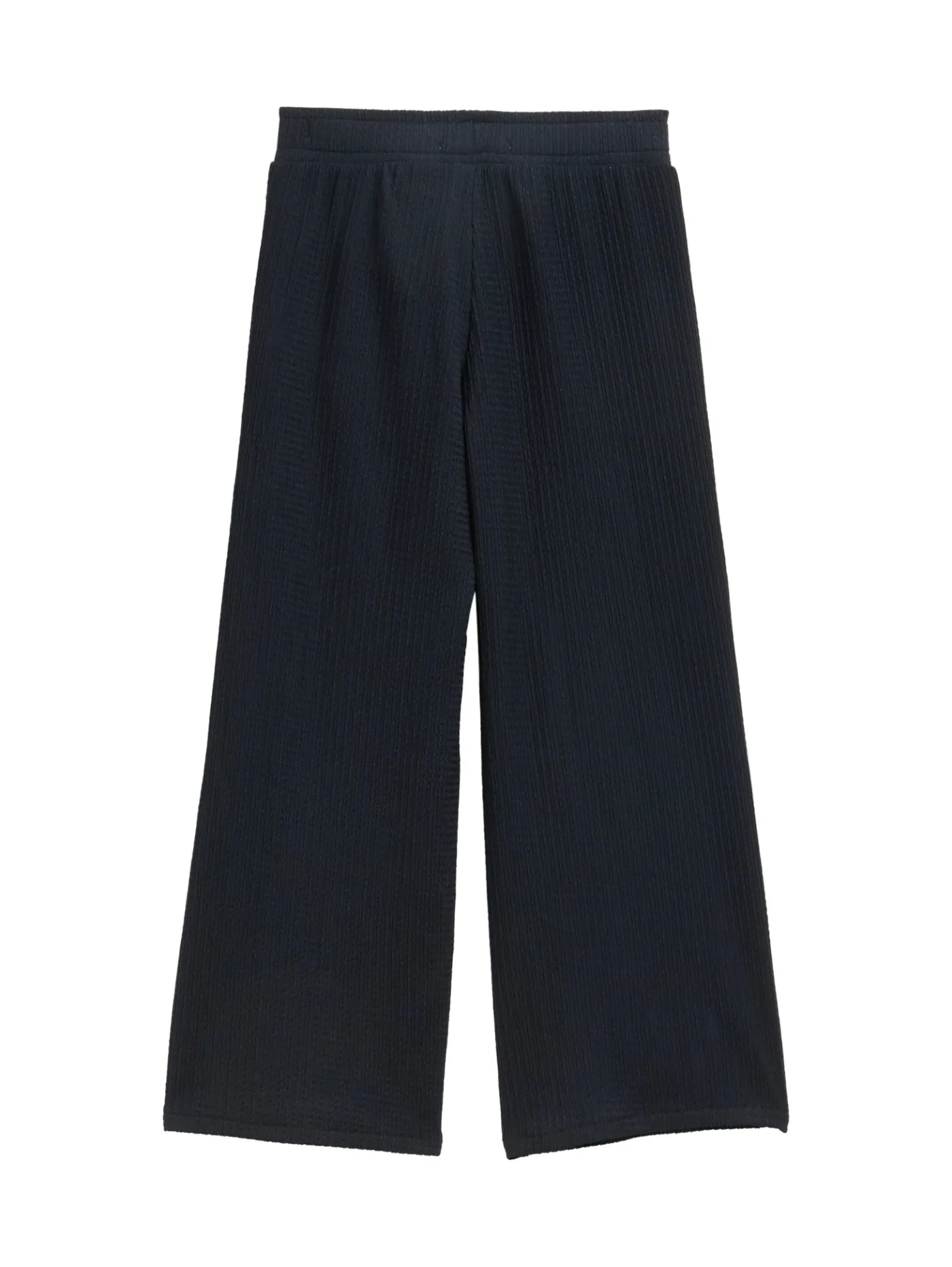 Strukturierte Wide Leg Hose