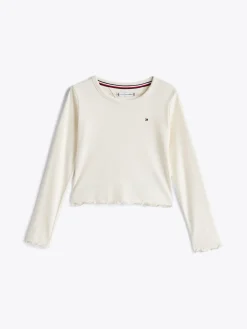 Strukturiertes Extra Slim Fit Langarmoberteil