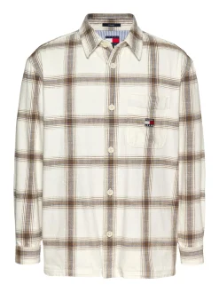 Strukturiertes Overshirt mit Karomuster
