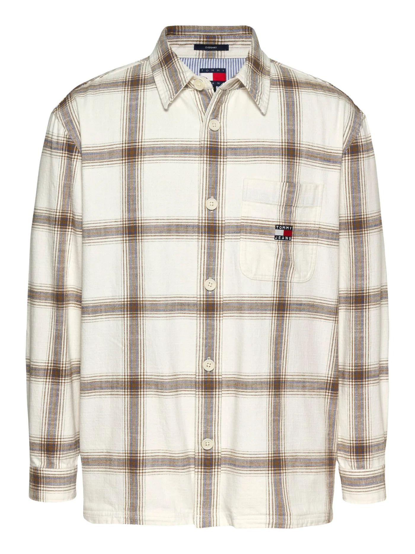 Strukturiertes Overshirt mit Karomuster