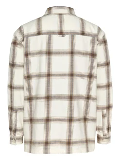 Strukturiertes Overshirt mit Karomuster