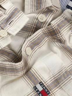 Strukturiertes Overshirt mit Karomuster