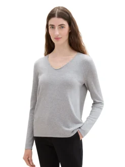 Sweater mit V-Ausschnitt