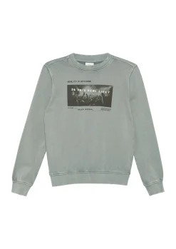 Sweatshirt im Used-Look mit Fotoprint