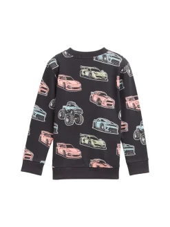 Sweatshirt mit Allover-Print