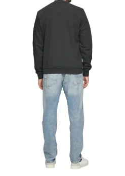 Sweatshirt aus Baumwollmix mit Logo-Detail
