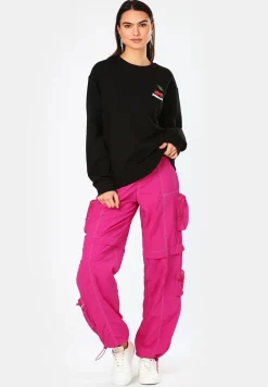 Sweatshirt aus Baumwoll-Terry mit Grafik-Prints der Saison