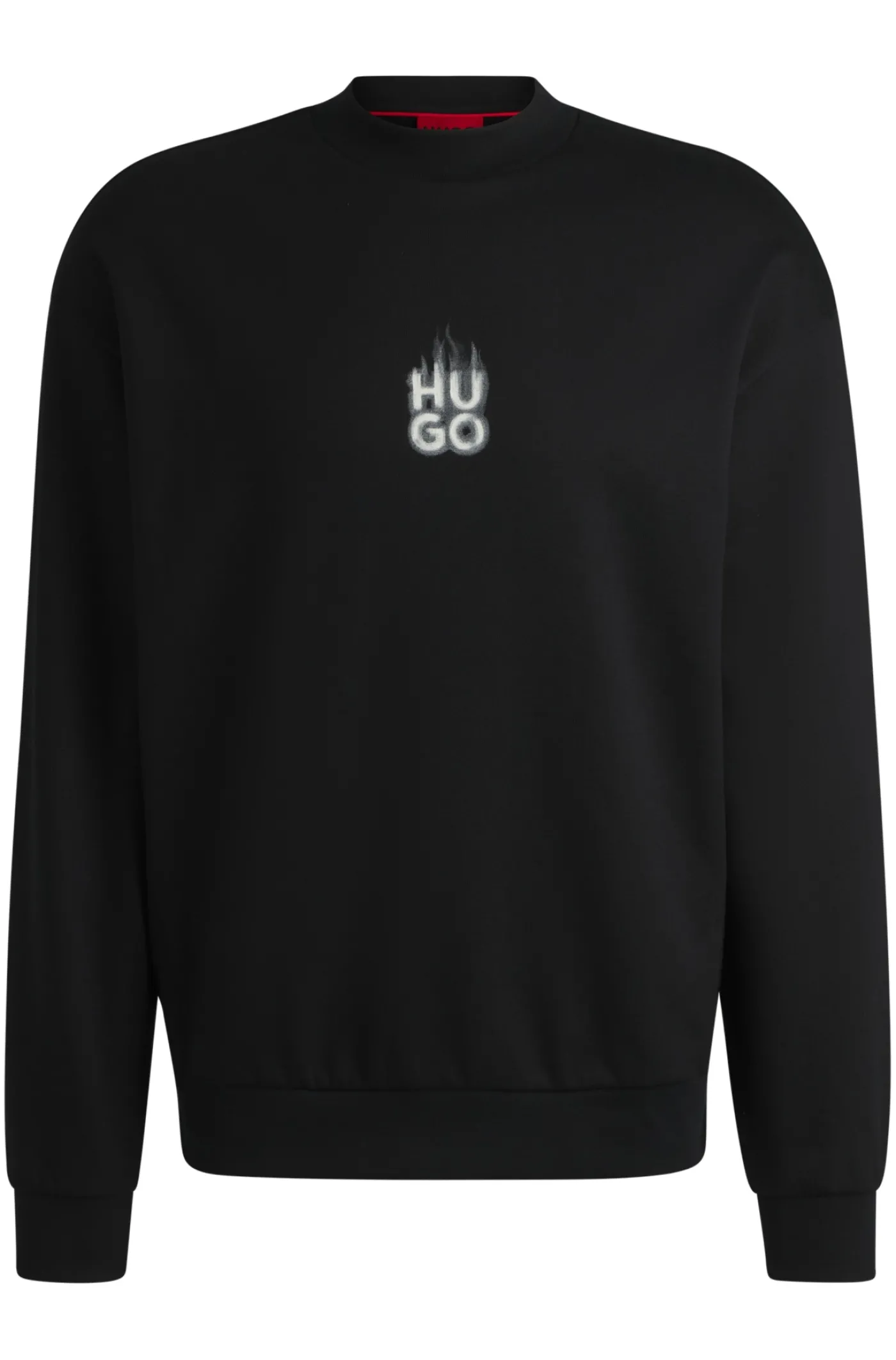 Sweatshirt aus Baumwoll-Terry mit Smoke-Stack-Logos