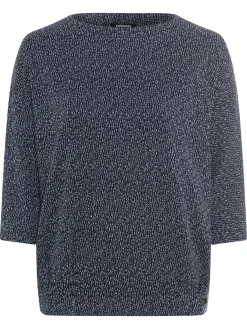 Sweatshirt in melierter Optik