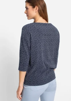 Sweatshirt in melierter Optik