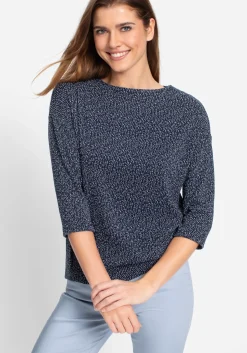 Sweatshirt in melierter Optik